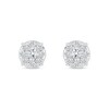 Thumbnail Image 3 of 0.50 CT. T.W. Certified Lab-Grown Diamond Composite Stud Earrings in 10K White Gold (F/SI2)
