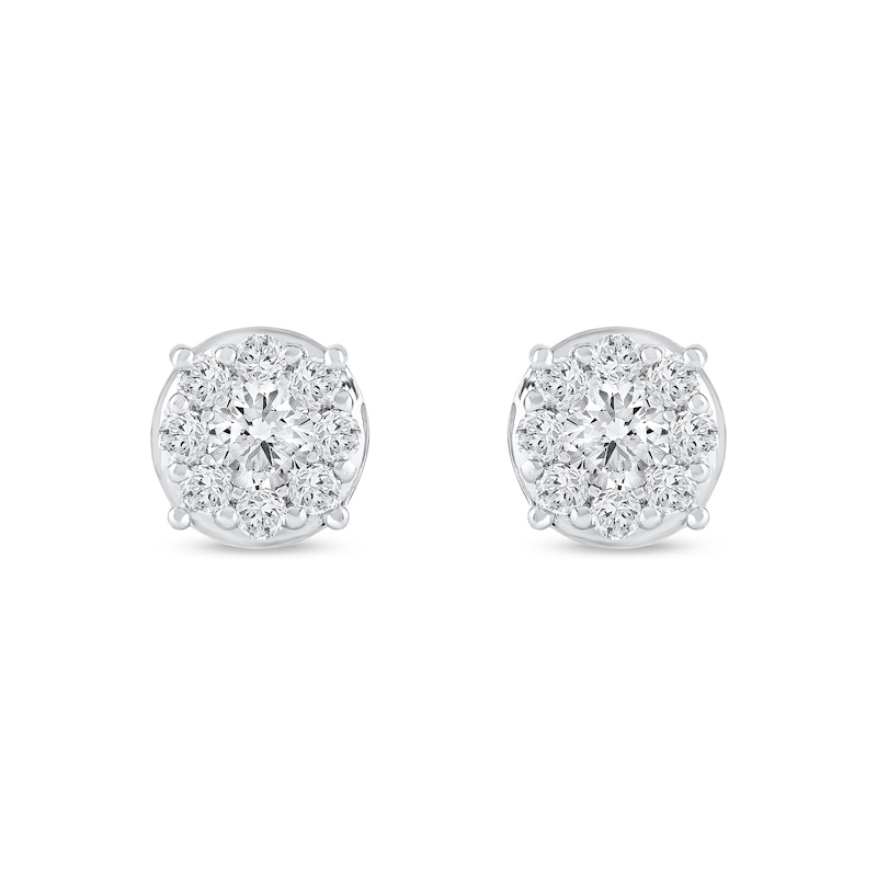 CT. T.W. Certified Lab-Grown Diamond Composite Stud Earrings in 10K Gold (F/SI2