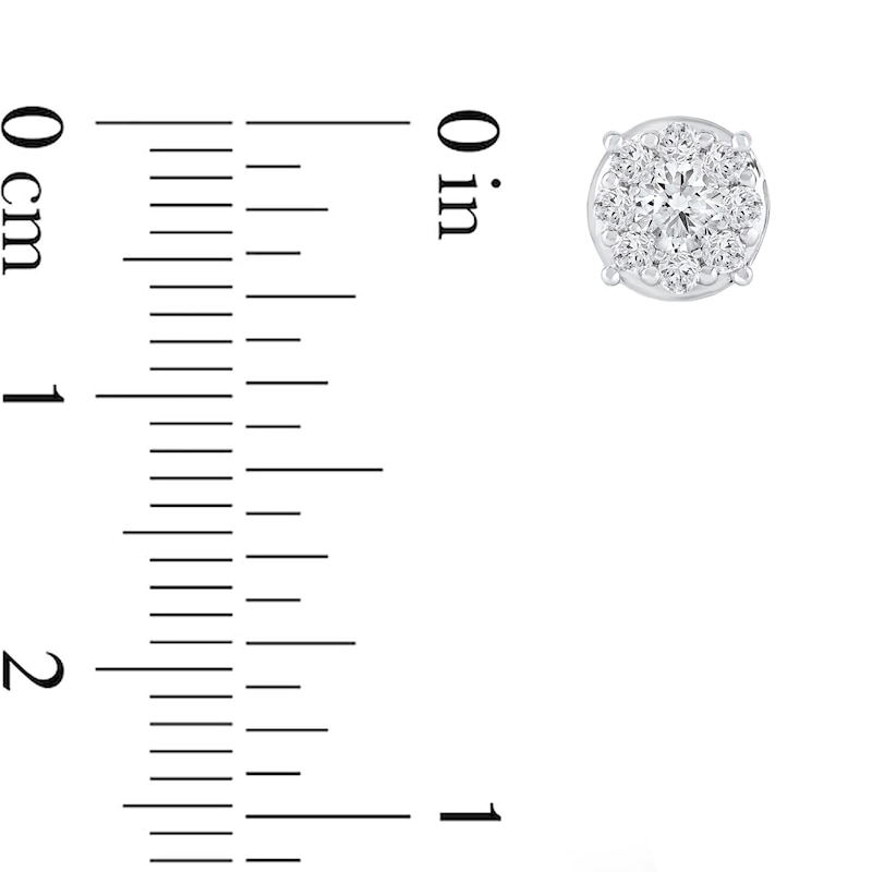CT. T.W. Certified Lab-Grown Diamond Composite Stud Earrings in 10K Gold (F/SI2