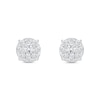 Thumbnail Image 3 of 1.00 CT. T.W. Certified Lab-Grown Diamond Composite Stud Earrings in 10K Gold (F/SI2)