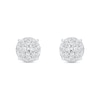 Thumbnail Image 3 of 1.00 CT. T.W. Certified Lab-Grown Diamond Composite Stud Earrings in 10K White Gold (F/SI2)