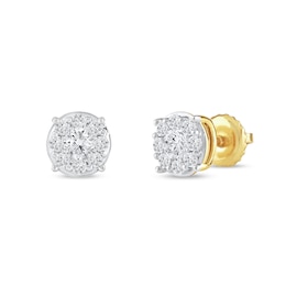 0.50 CT. T.W. Certified Lab-Grown Diamond Composite Stud Earrings in 10K Gold (F/SI2)