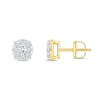 Thumbnail Image 2 of 0.50 CT. T.W. Certified Lab-Grown Diamond Composite Stud Earrings in 10K Gold (F/SI2)