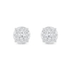 Thumbnail Image 3 of 0.50 CT. T.W. Certified Lab-Grown Diamond Composite Stud Earrings in 10K Gold (F/SI2)