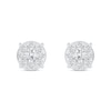 Thumbnail Image 3 of 0.80 CT. T.W. Certified Lab-Grown Diamond Composite Stud Earrings in 10K White Gold (F/SI2)