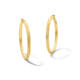 30.0mm Hoop Earrings in Hollow 10K Gold