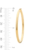 Thumbnail Image 3 of 46.0mm Hoop Earrings in Hollow 10K Gold