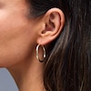 Thumbnail Image 2 of 31.0mm Hoop Earrings in Hollow 10K Gold