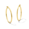 Thumbnail Image 1 of 34.0mm Hoop Earrings in Hollow 10K Gold