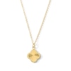 Thumbnail Image 1 of Diamond-Cut Quatrefoil Pendant in Solid 10K Gold