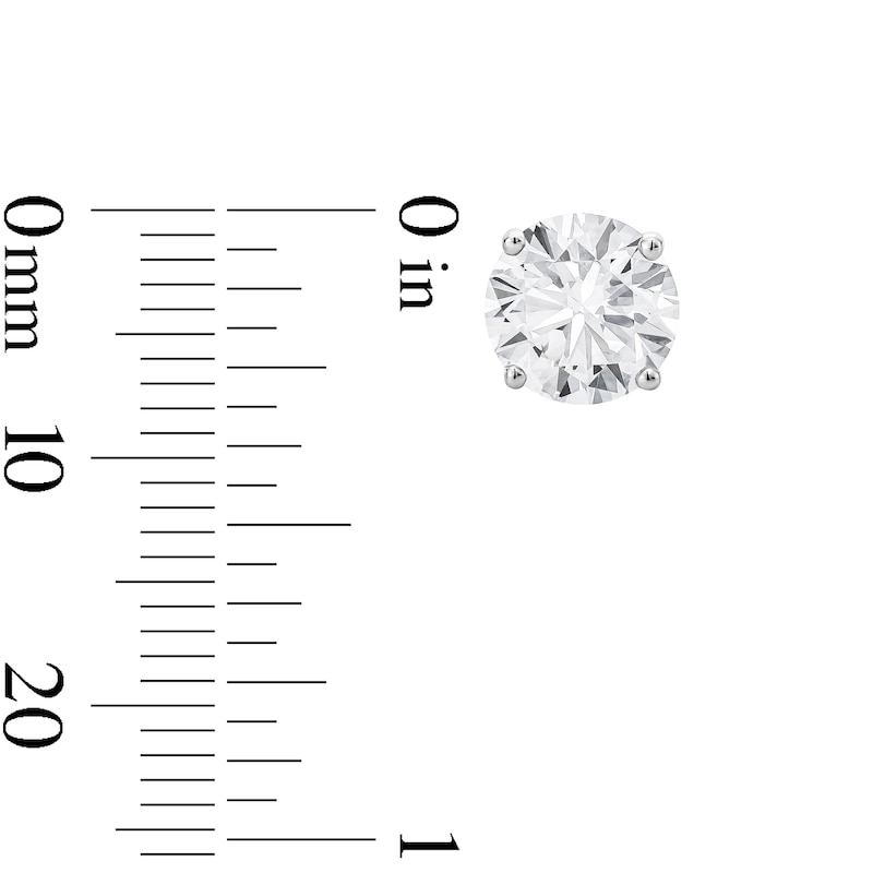 CT. T.W. Certified Lab-Grown Diamond Solitaire Stud Earrings in 14K White Gold (F/SI2