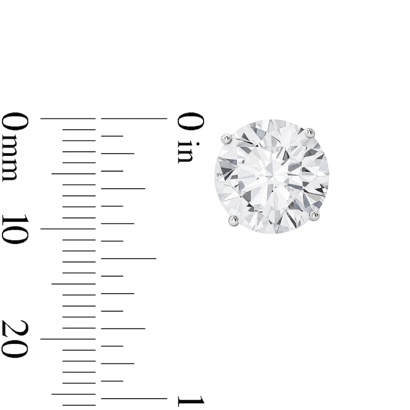 3.00 CT. T.W. Certified Lab-Grown Diamond Solitaire Stud Earrings in 14K White Gold (F/SI2) 7.0mm