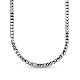 6.0mm Franco Chain Necklace in Stainless Steel - 24"