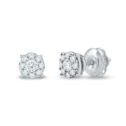 0.25 CT. T.W. Certified Lab-Grown Diamond Composite Stud Earrings in 10K White Gold (F/SI2)