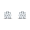 Thumbnail Image 3 of 0.25 CT. T.W. Certified Lab-Grown Diamond Composite Stud Earrings in 10K White Gold (F/SI2)