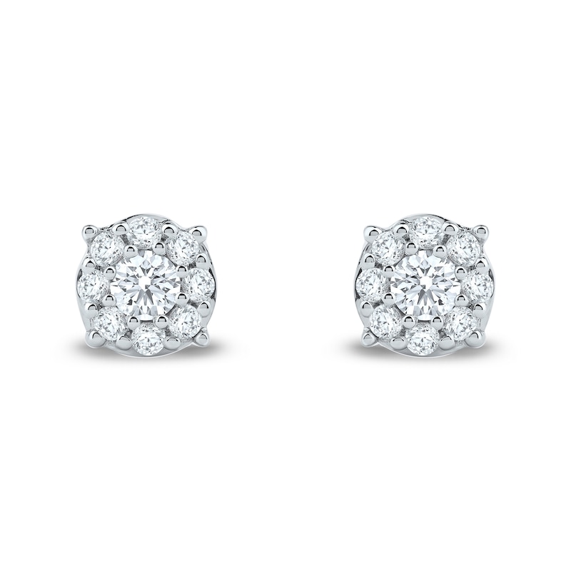 0.25 CT. T.W. Certified Lab-Grown Diamond Composite Stud Earrings in 10K White Gold (F/SI2)