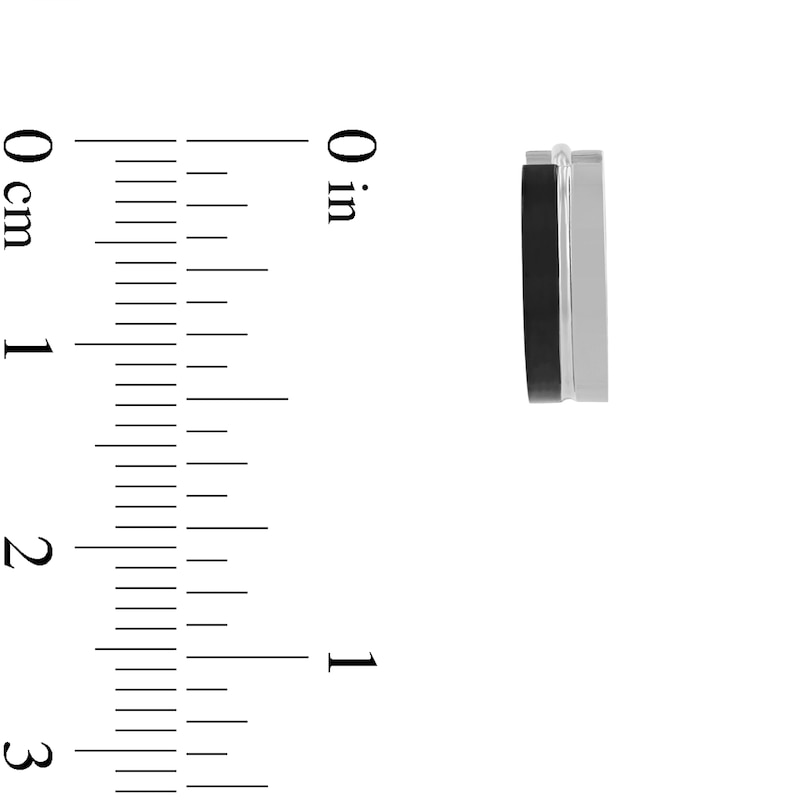 Huggie Hoop Earrings in Two-Tone Stainless Steel