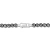 Thumbnail Image 3 of Hematite Bead Strand Necklace in Stainless Steel - 20”