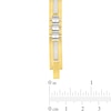 Thumbnail Image 4 of 0.25 CT. T.W. Diamond Link Bracelet in Two-Tone Solid Stainless Steel - 8.62”