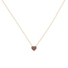 Thumbnail Image 1 of Lab-Created Ruby Heart Necklace in 10K Gold