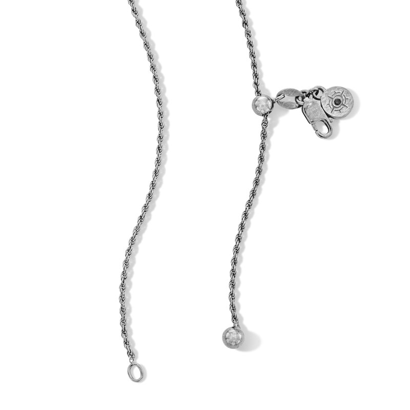 Main Image 2 of Limor Mindful Jewellery Black Onyx and 0.18 CT. T.W. Diamond Pendant in Black Rhodium-Plated Sterling Silver - 26”