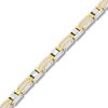 Thumbnail Image 2 of 0.50 CT. T.W. Diamond Link Bracelet in Two-Tone Solid Stainless Steel - 8.25”