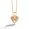 Thumbnail Image 1 of Limor Mindful Jewellery Archangel Citrine and Diamond Accent Heart Pendant in Two-Tone Sterling Silver