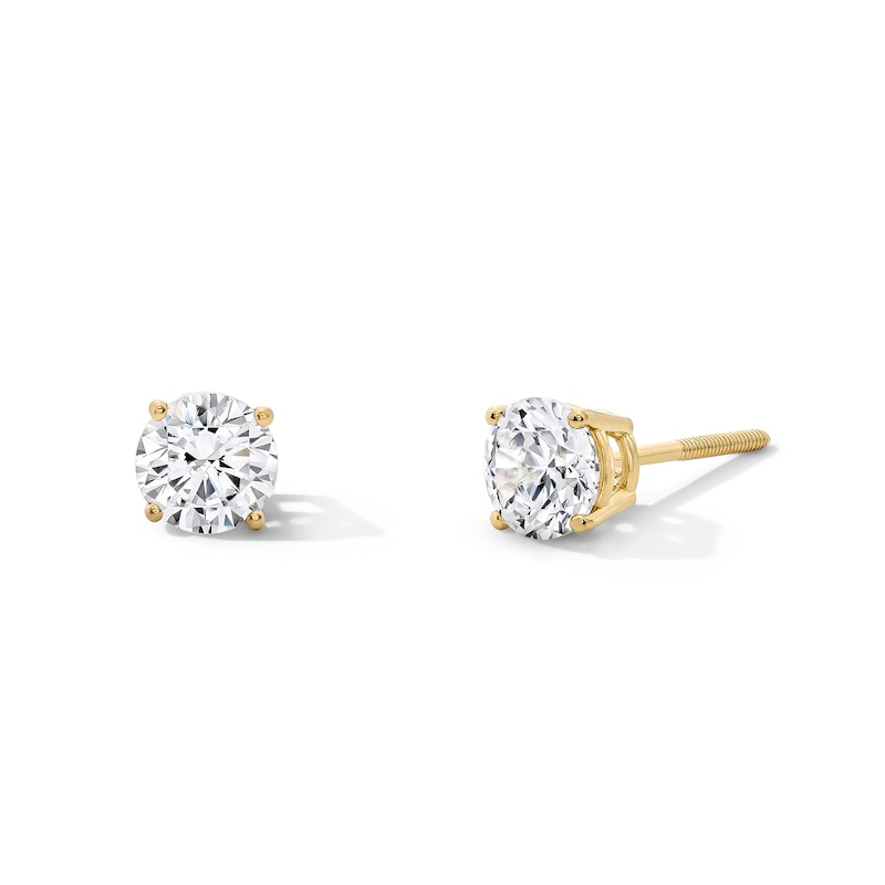 CT. T.W. Certified Lab-Grown Diamond Solitaire Stud Earrings in 14K Gold (F/SI2