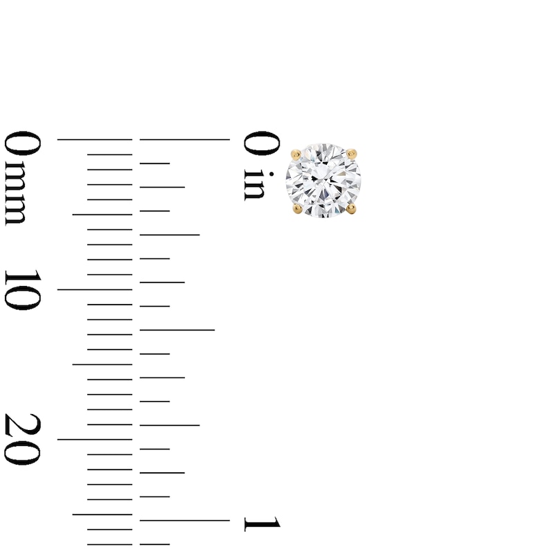 CT. T.W. Certified Lab-Grown Diamond Solitaire Stud Earrings in 14K Gold (F/SI2