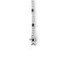 Thumbnail Image 3 of Vera Wang Love Collection 0.23 CT. T.W. Diamond and Blue Sapphire Tennis Bracelet in Sterling Silver