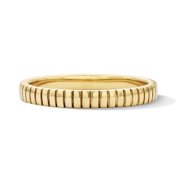 Stackable Ribbed Ring in 10K Gold
