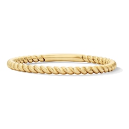 Stackable Rope Twist Ring in 10K Gold