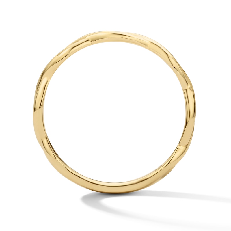 Stackable Twist Ring in 10K Gold