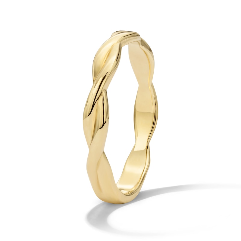 Stackable Twist Ring in 10K Gold