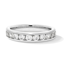 1.00 CT. T.W. Channel-Set Diamond Anniversary Band in 14K White Gold