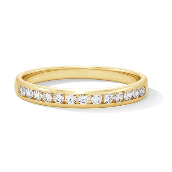 025 CT Tw ChannelSet Diamond Anniversary Band in 14K Gold