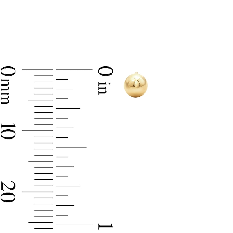 18.0mm Textured Hoop and Ball Post Earrings Set in Hollow 10K Gold