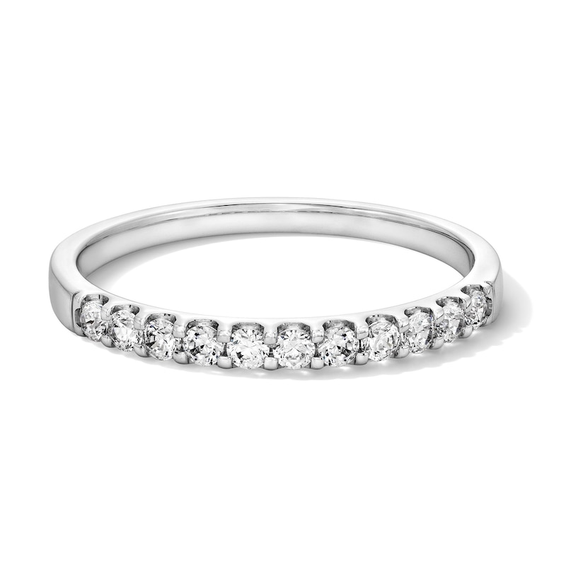 Main Image 1 of 0.25 CT. T.W. Certified Diamond Band in 14K White Gold (I/SI2)