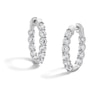 Thumbnail Image 1 of 3.00 CT. T.W. Certified Lab-Grown Diamond Inside-Out Hoop Earrings in 10K White Gold (F/VS2)