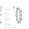 Thumbnail Image 2 of 3.00 CT. T.W. Certified Lab-Grown Diamond Inside-Out Hoop Earrings in 10K White Gold (F/VS2)