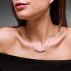 Thumbnail Image 2 of 5.00 CT. T.W. Certified Lab-Grown Diamond Seven-Stone Curved Bar Necklace in 10K White Gold (F/VS2)