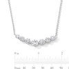 Thumbnail Image 4 of 5.00 CT. T.W. Certified Lab-Grown Diamond Seven-Stone Curved Bar Necklace in 10K White Gold (F/VS2)