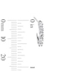Thumbnail Image 2 of 1.00 CT. T.W. Certified Lab-Grown Diamond J-Hoop Earrings in 10K White Gold (F/VS2)