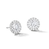 Thumbnail Image 1 of 3.01 CT. T.W. Certified Lab-Grown Diamond Frame Stud Earrings in 10K White Gold (F/VS2)