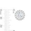Thumbnail Image 3 of 3.01 CT. T.W. Certified Lab-Grown Diamond Frame Stud Earrings in 10K White Gold (F/VS2)