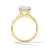 Thumbnail Image 3 of 3 CT. T.W. Oval Certified Lab-Grown Diamond Engagement Ring in 14K Yellow Gold (F/VS2)
