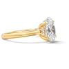 Thumbnail Image 4 of 3 CT. T.W. Oval Certified Lab-Grown Diamond Engagement Ring in 14K Yellow Gold (F/VS2)
