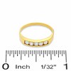 Thumbnail Image 3 of Child’s Channel-Set Cubic Zirconia Five-Stone Ring in 10K Gold