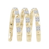 Thumbnail Image 3 of 0.25 CT. T.W. Lab-Grown Diamond Spiral Ring in Sterling Silver with 14K Gold Plate