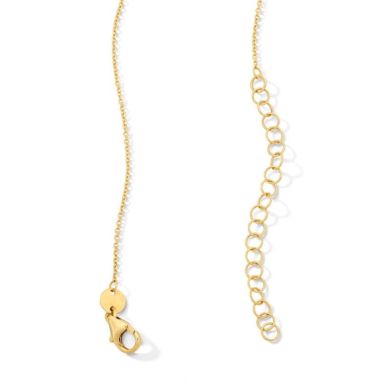 Main Image 3 of Twist Popcorn and Bead Chain Necklace in 18K Two-Tone Gold